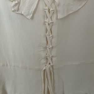 Reformation white fleur top
